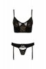 Bielizna-LARA SET black L/XL - Casmir
